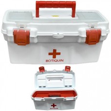 CAJA BOTIQUIN BLANCA C/ BANDEJA 16"  PVC