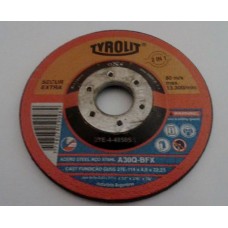 DISCOS REFORZADOS TYROLIT X CAJA  114X3.2X22