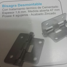 HERRAJES INDUSTRIALES BISAGRA DESMONTABLE