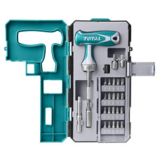 SET DE DESTORNILLADOR 25 PUNTAS INDUST. TOTAL TACSD30256