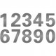 Numeros Acero Inoxidable Chicos