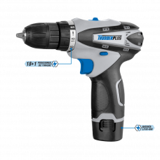 TALADRO ATORNILLADOR 10MM 12V 1 BAT. THUNDERPLUS TLO1200
