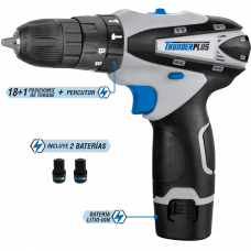 TALADRO PERC. ATORN. 10MM 12V 2BAT. MALETIN THUNDER TL01208 TALADRO PERC. ATORN. 10MM 12V 2BAT. MALETIN THUNDER TL01208