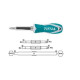 DESTORNILLADOR DE PUNTAS INTERCAMB. INDUSTRIAL 6 EN 1 TOTAL THT250676
